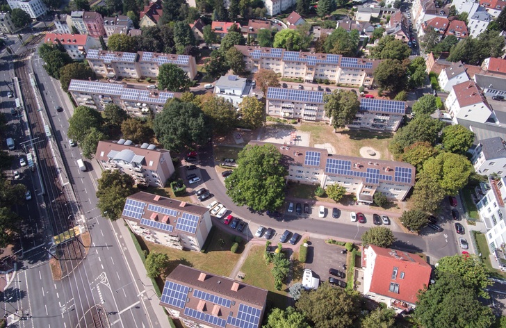 Mieterstrom-Projekt in Frankfurt. - Mainova AG / BSW-Solar - © Mainova AG / BSW-Solar
