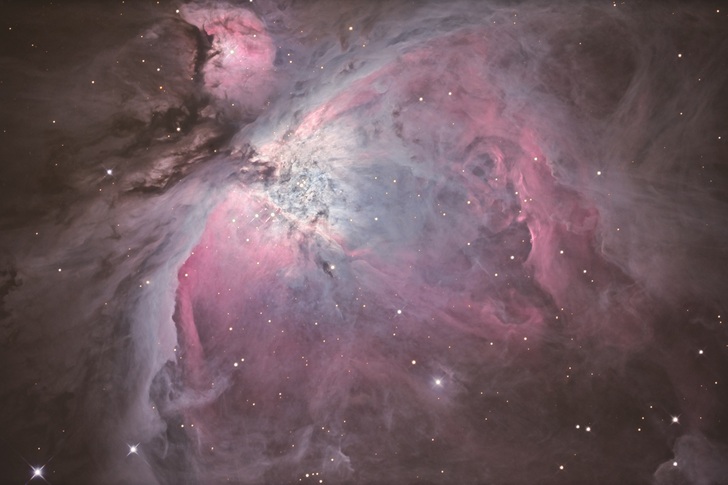 Der Orionnebel, rund 1500 Lichtjahre von der Erde entfernt. Aufgenommen wurde das Bild in der Sternwarte Weikersheim. - Jens Hackmann - © Jens Hackmann

