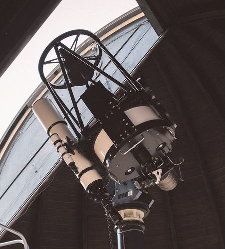 Das Teleskop in der Sternwarte Weikersheim. - Philipp Reinhardt für ebm-papst - © Philipp Reinhardt für ebm-papst
