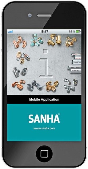 iPhone-Katalog-App „Sanha-Systemtechnik“. - © Sanha

