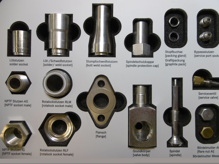 AWA-Stahleckventile im Baukastensystem.