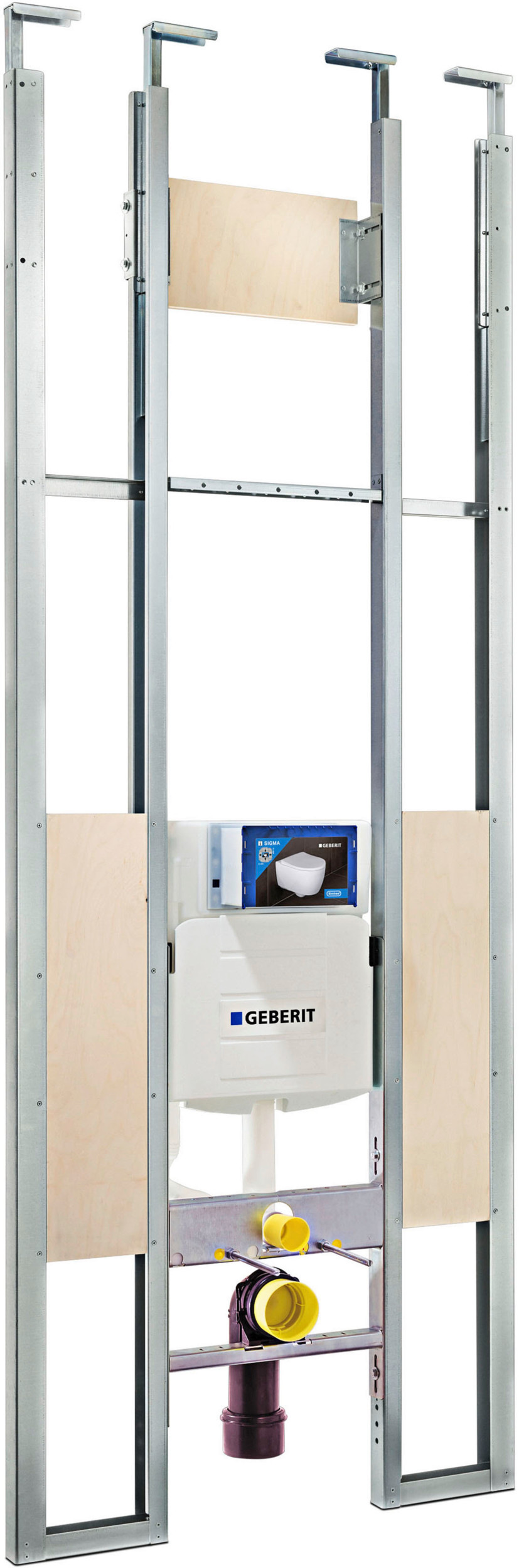 Bild 5 Variante 2: Industrielle Vorfertigung mit Ausschubmodulen. Die in zwei Bauhöhen erhältlichen Ausschubmodule sind für die schnelle Erstellung raumhoher Installationsvor- und -trennwände im Objektgeschäft ausgelegt.