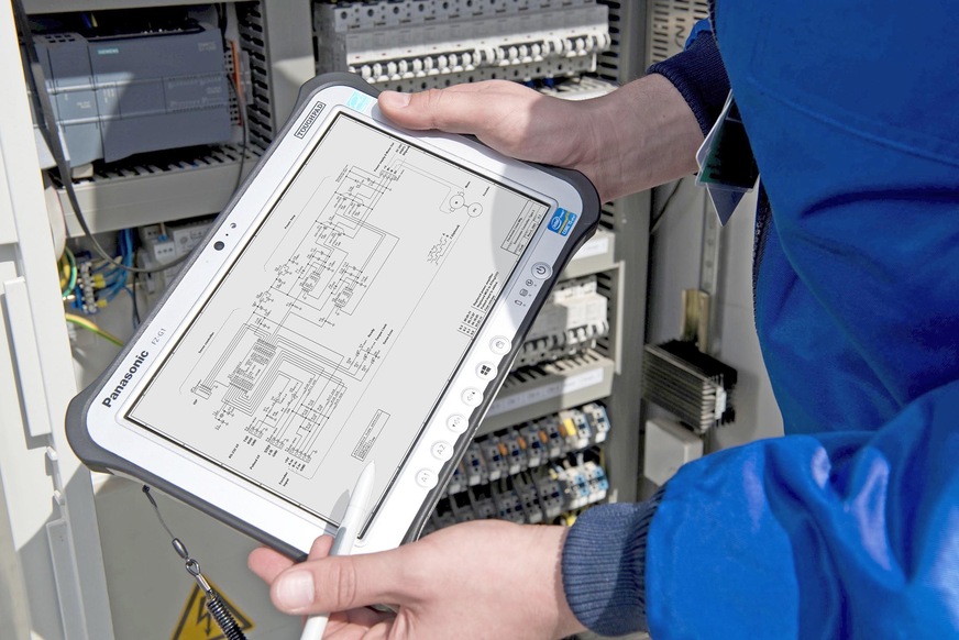 Bild 7: Mit mobilen Apps kann der Planer oder Monteur vor Ort Daten erfassen oder Elektropläne einsehen.