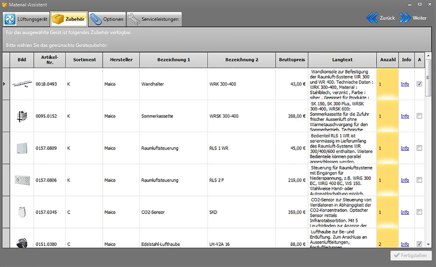 Bild 5: Das Marktangebot reicht von herstellerspezifischen Planungsprogrammen …