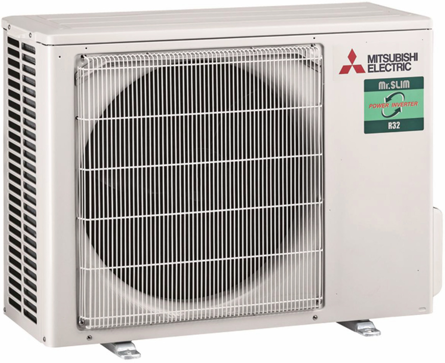 Bild 2: Als Alternative zu R410A bietet Mitsubishi Electric auch im kleinen VRF-Bereich für seine Mr.-Slim-Klimageräte den Betrieb mit dem Kältemittel R32 an.