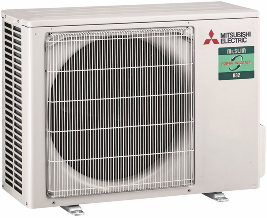 Bild 2: Als Alternative zu R410A bietet Mitsubishi Electric auch im kleinen VRF-Bereich für seine Mr.-Slim-Klimageräte den Betrieb mit dem Kältemittel R32 an.