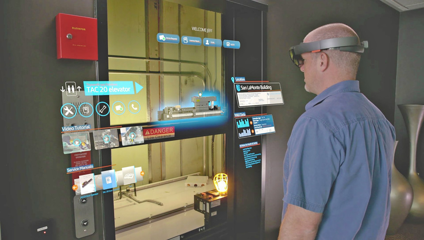 Bild 7: Augmented Reality-Systeme blenden zusätzlich zur realen Umgebung digitale Informationen ein und ermöglichen so eine kontext­bezogene und inter­aktive Nutzerführung, auch durch komplexe Arbeitsabfolgen.