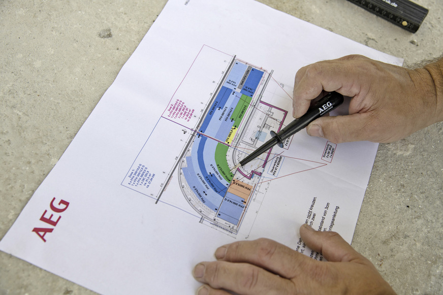Bild 3:&nbsp;Die technische Beratung von AEG Haustechnik erstellt auf Wunsch kostenlos einen Verlegeplan.