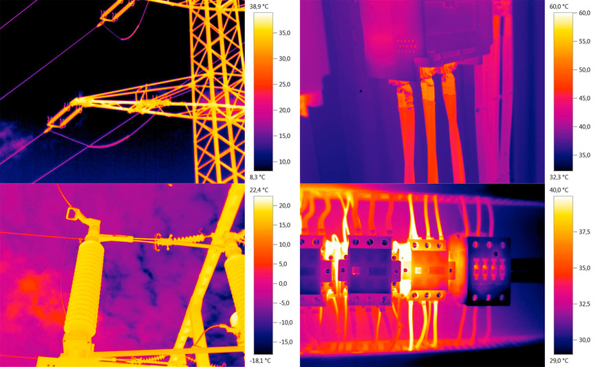Bild 5: Wärmebildkameras kommen sowohl bei Nieder- und Mittel- als auch an Hochspannungsanlagen zum Einsatz.