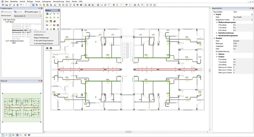 Data Design System: Projektnavigator in DDS-CAD 16.