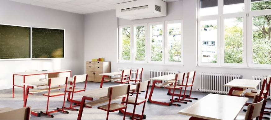 Bild 2 Was sind uns unsere Kinder wert? Mit einem Standpunkt haben die Stiebel-Eltron-Geschäftsführer Dr. Kai Schiefelbein und Dr. Nicholas Matten Anfang November 2020 Förderpakete der Bundesregierung und der Bundesländer für langfristig nachhaltige Lösungen zur Lüftung von Unterrichtsräumen gefordert: Klassenraum ohne Lüftungsanlage ist nicht akzeptabel