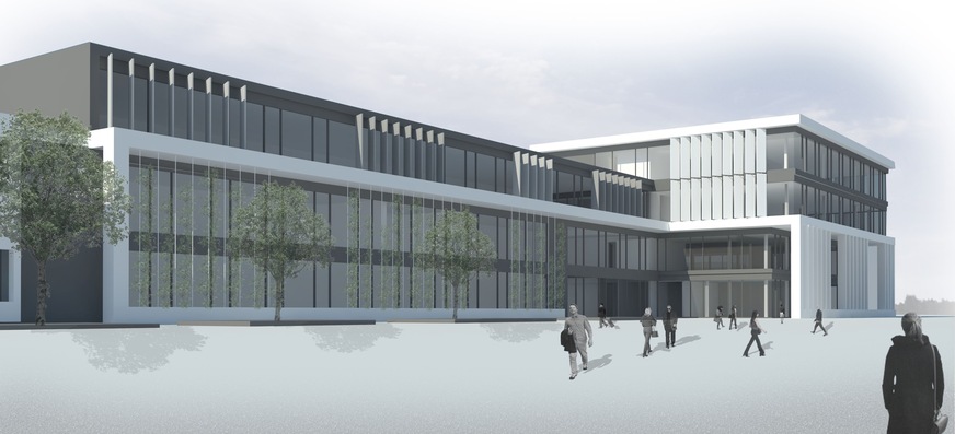 So wird das neue, multifunktionale Bürogebäude von Kessel auf dem Werksgelände in Lenting aussehen.