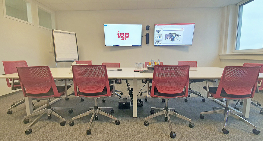Bild 11 IGP-Konferenzräume sind mit professioneller Technik und einer Zweischirmlösung ausgestattet.
