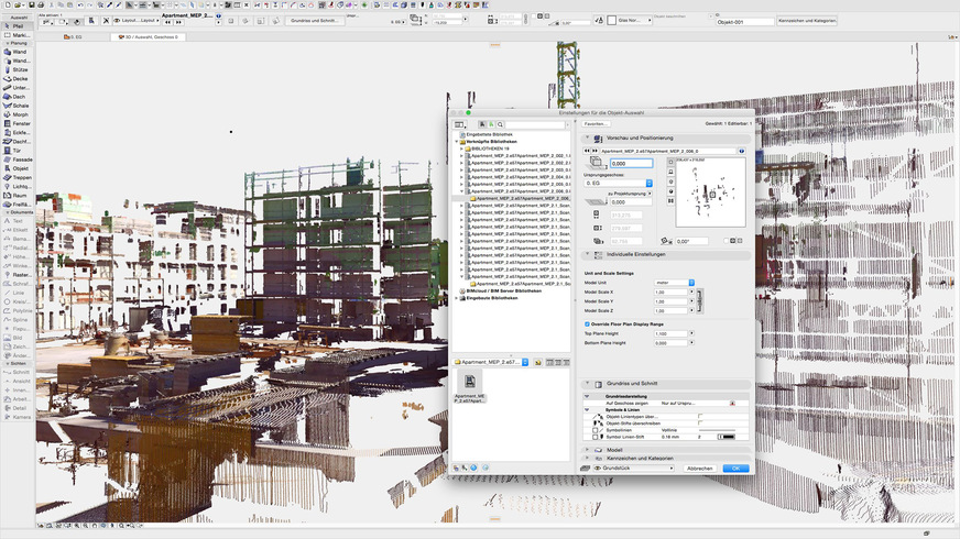 Bild 9 Viele BIM-fähige CAD-Programme können inzwischen Punktwolken direkt importieren und verarbeiten.