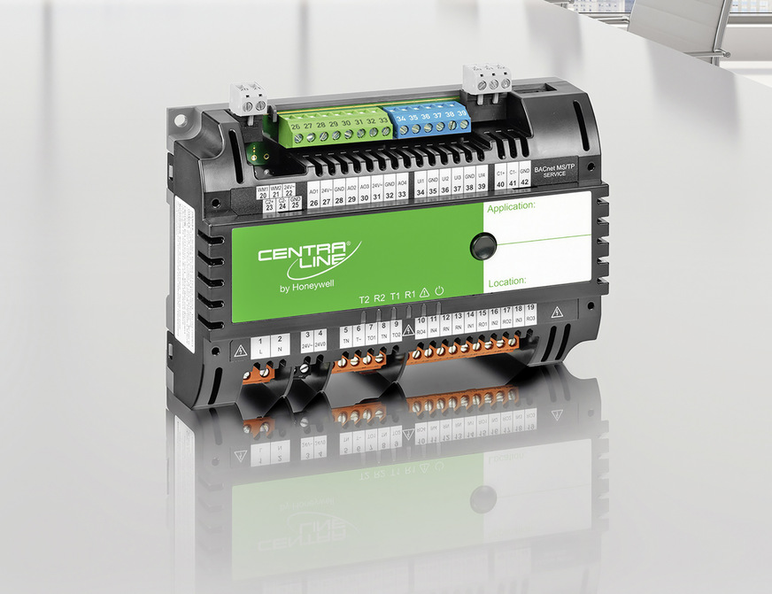 In der Raumregelung wird der BACnet-kompatible und frei konfigurierbare Merlin eingesetzt. Der Raumregler bietet eine große Flexibilität bei der Installation und gewährleistet eine hohe Energieeffizienz.