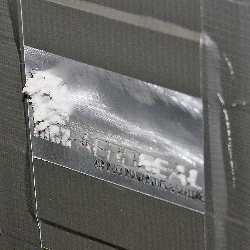 Die aerosolierten Dichtstoff-Partikel verschließen sukzessive Leckagen bis zu einem Spaltmaß von 15 mm.