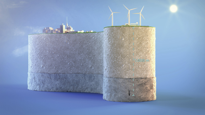 EWE baut in 1000 m Tiefe eine Test-Kaverne zur Speicherung von Wasserstoff.