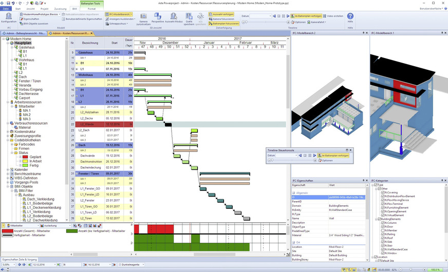 Bild 5 Anhand von 4D- und 5D-Simulationen können Prozessabläufe auf der Baustelle visualisiert und optimiert werden.