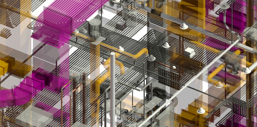 Kollisionskontrollen gehören zu den am häufigsten genannten Vorteilen des BIM-Gebäudemodells.