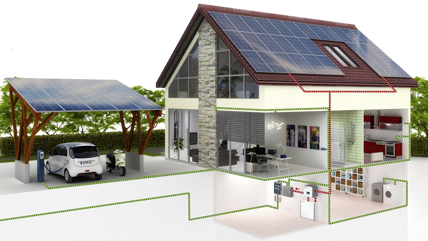  Kopp: Die Vernetzung von PV-Anlagen mit dem Smart-Home-System Blue-control soll schon bald weitreichende Energiemanagementfunktionen ermöglichen.
