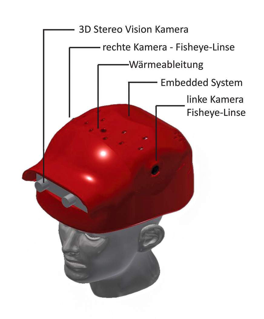 Bild 11: Digitale Bauhelme sollen künftig eine kontinuierliche Baustellen-Datenerfassung und automatisierte Auswertung ermöglichen.