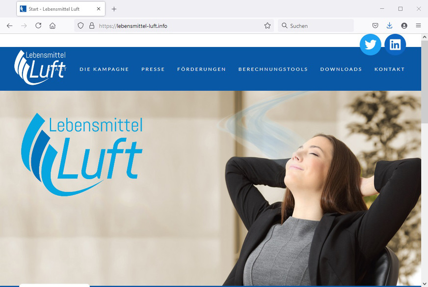 Eine hohe Raumluftqualität ist die Grundlage für unser Wohlbefinden und unsere Gesundheit – nicht nur in Pandemie-Zeiten. Um über die Zusammenhänge zu informieren, wurde unter dem Dach des Fachverbands Gebäude-Klima e.V. (FGK) die Kampagne „Lebensmittel Luft“ gestartet: www.lebensmittel-luft.info