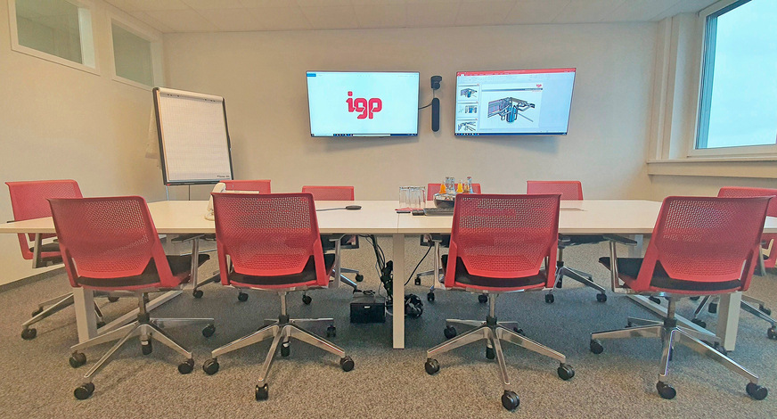 Bild 11 IGP-Konferenzräume sind mit professioneller Technik und einer Zweischirmlösung ausgestattet.