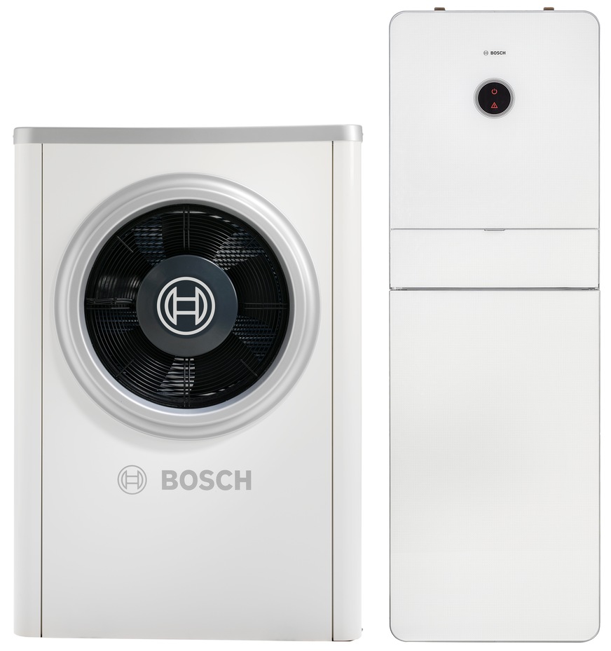 Bild 1 Umfassende Produktdaten von Heizsystemkomponenten, wie der Luft/Wasser-Wärmepumpe Bosch Compress 7000i AW sind Voraussetzung, um die Technische Gebäudeausrüstung mit BIM planen zu können.