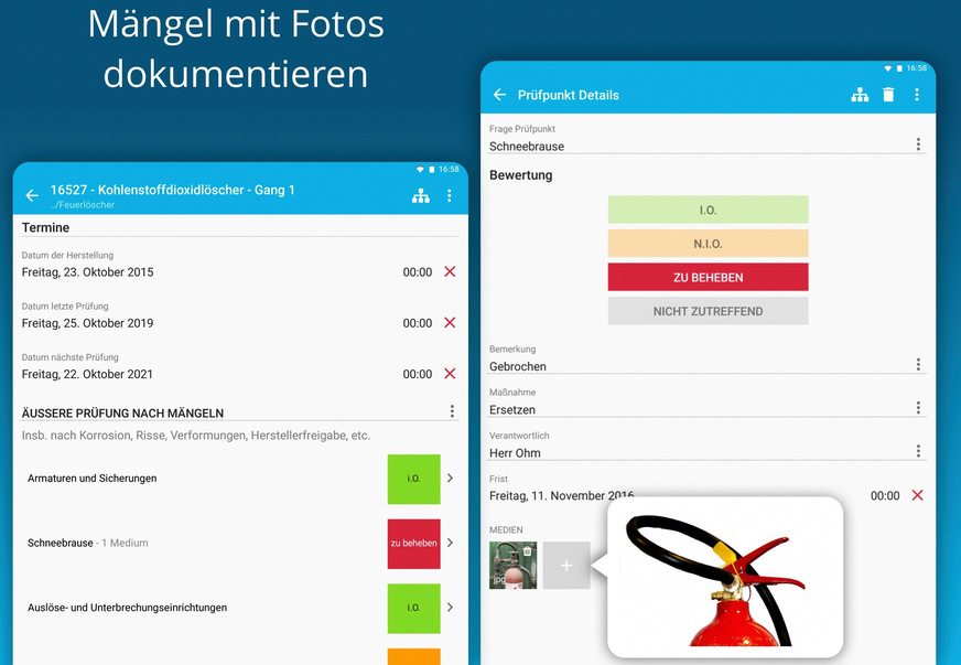 Bild 7 Dokumentations-Apps ermöglichen eine schnelle Mängeldokumentation per Foto und Kurzkommentar.