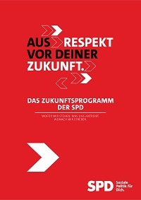 Titelseite des SPD-Wahlprogramms.
