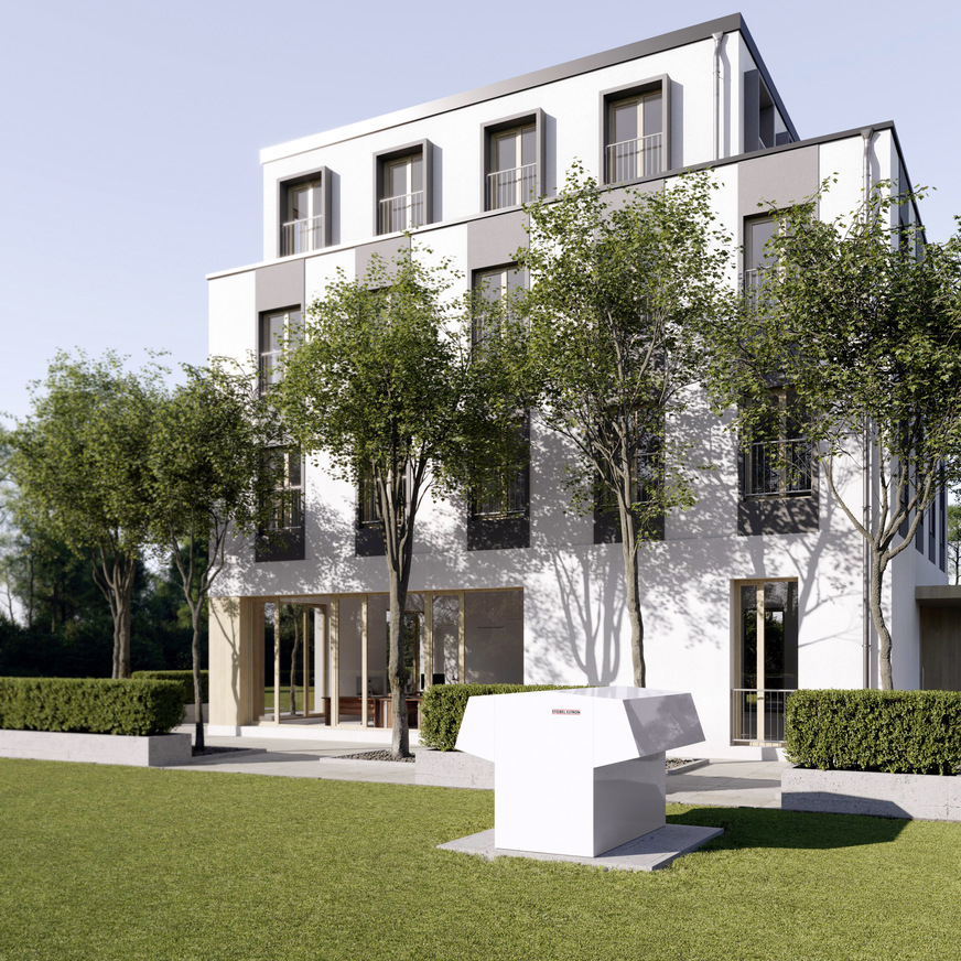 Bild 2 Basis der Rechenbeispiele ist ein neugebautes Mehrfamilienhaus mit neun Wohneinheiten und 840 m2 Wohnfläche.
