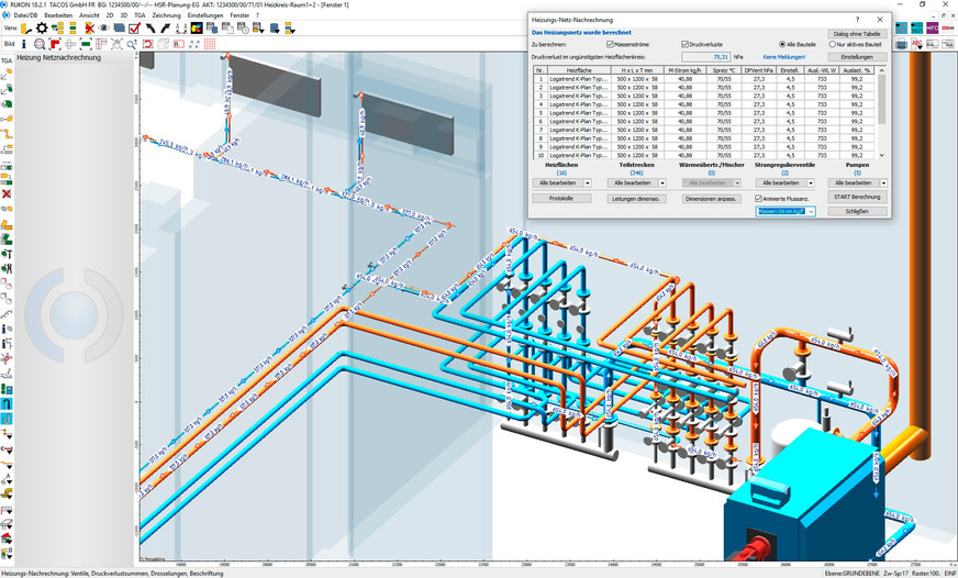 Bild 6 Bei Programmen mit integrierter Berechnung werden alle Änderungen automatisch im CAD aktualisiert.