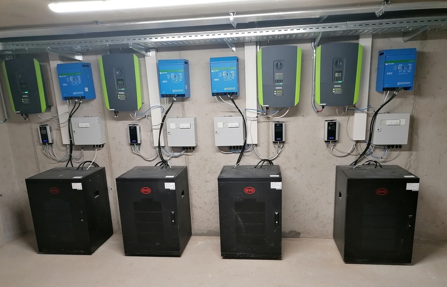 … und ein Batteriespeicher mit 5 kWh Speicherkapazität zugeordnet.