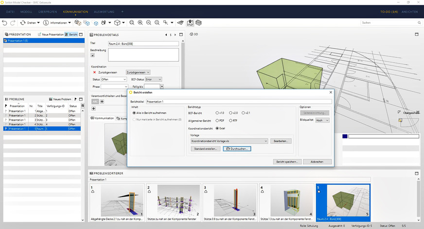 Bild 6 … und per BCF-Nachrichtenaustausch mit Projektpartnern geteilt werden kann.