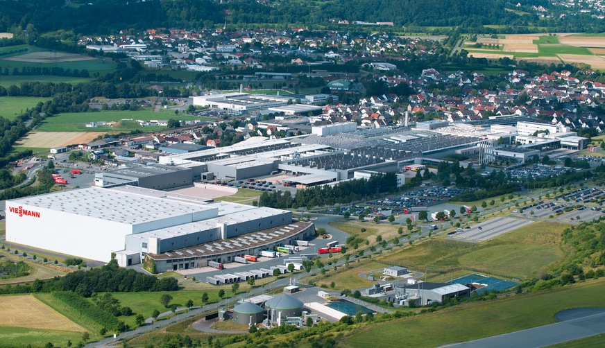 Der Viessmann-Standort in Allendorf (Eder) mit ca. 4500 Mitarbeitern.
