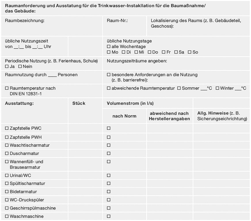 Bild 4 Raumbuch nach VDI 6023 Blatt 3 beziehungsweise VDI 3810 Blatt 2.