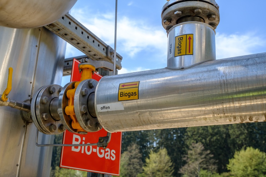 Nur ein Bruchteil des in Deutschland erzeugten Biogases wird bisher zu Biomethan aufbereitet und ins Erdgasnetz eingespeist.