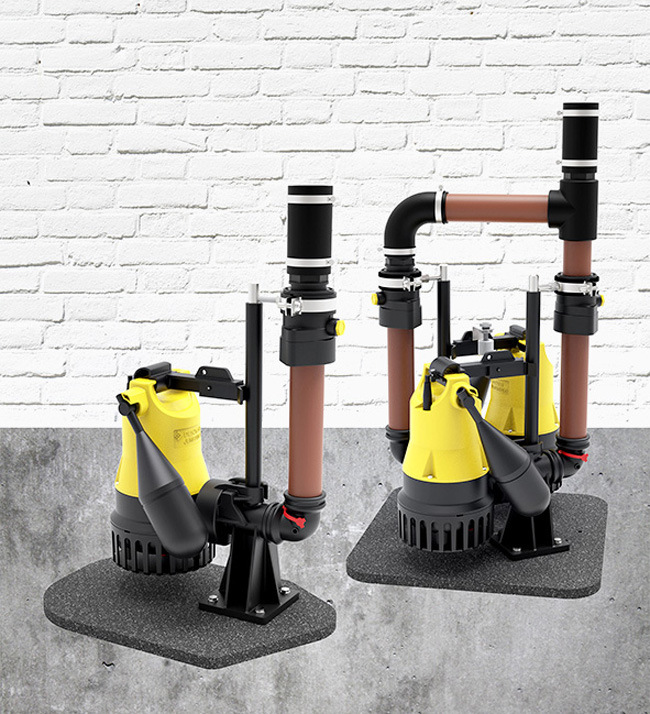 Pentair Jung Pumpen: Steckerfertige Einbausets EasyFix 32 Single und EasyFix 32 Duo.