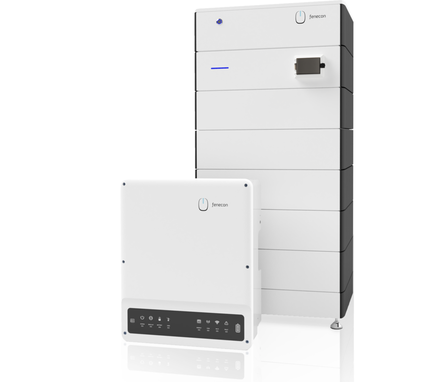 Bild 3 Fenecon Home ist ein Stromspeichersystem (Lithium-Eisenphosphat) für Ein- und Mehrfamilienhäuser sowie kleinere Gewerbebetriebe, modular erweiterbar von 8,8 bis 66 kWh mit 10 kW Leistung. Neben dem vorausschauenden Energiemanagement kann es 3-phasig notstromfähig mit solarer Nachladung konfiguriert werden.