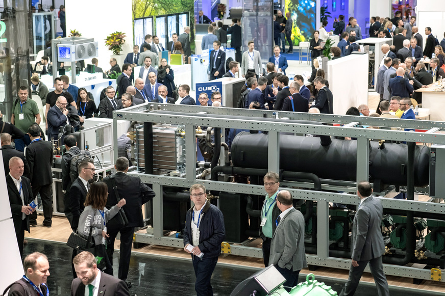 Bild 1 2018 präsentierten sich 1019 Aussteller auf der Chillventa. Mit 35 490 Fachbesuchern wurde ein Rekordwert erreicht.