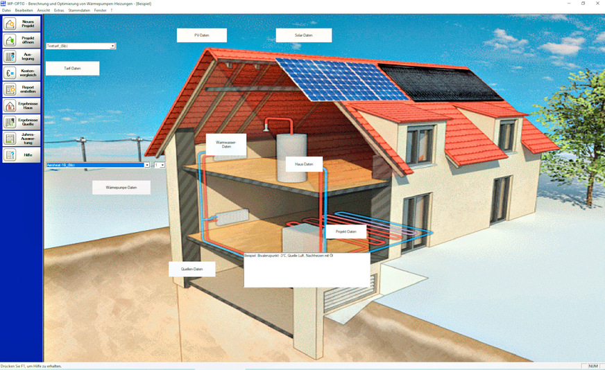 Bild 3 … ebenso herstellerneutrale Wärmepumpen-Simulationsprogramme …