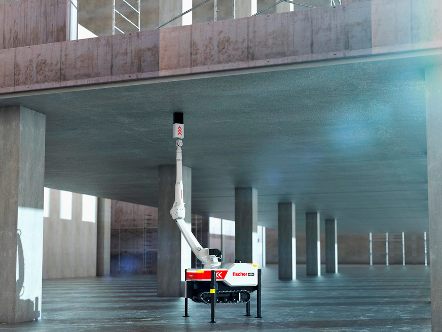 Bild 9 Smarte Bauroboter können beispielsweise Überkopfarbeiten weitgehend autark ausführen.