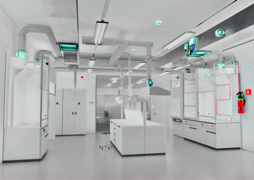 Bild 4 Für die gebäudetechnische Ausstattung von Laboren und Reinräumen lassen sich sieben Kernbereiche identifizieren.