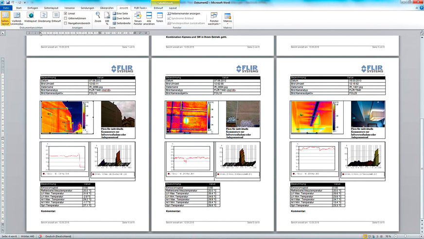 Bild 6 Wie man nachvollziehbare Thermografie-Berichte erstellt, gehört ebenfalls zu den Schulungsinhalten.