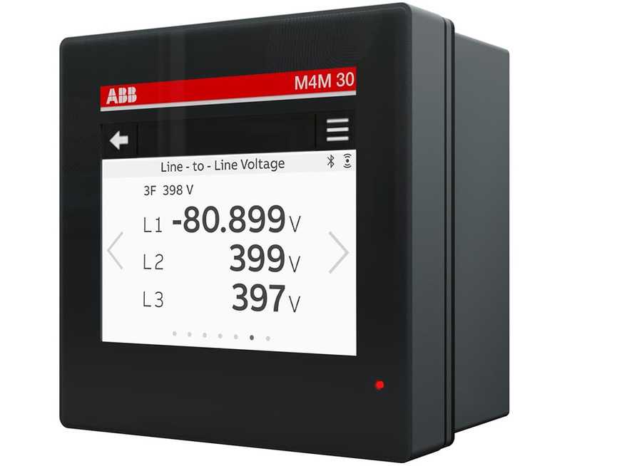 ABB Stotz-Kontakt: Netzanalysegerät M4M 30-M mit MID-Zertifizierung.