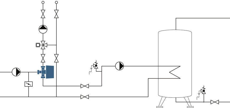 Taconova: NovaZone Valve in der 3-Wege-Ausführung in einer hydraulischen Schaltung.