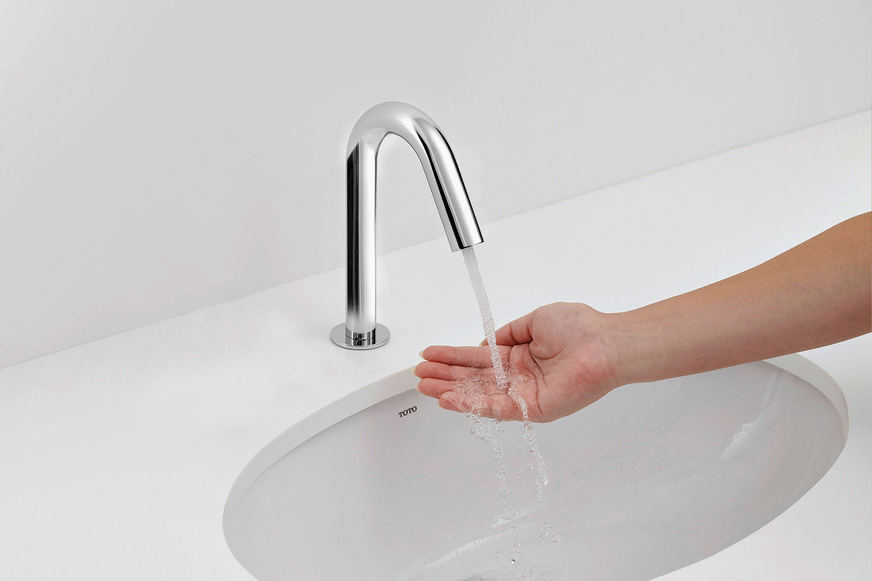 Toto: Automatikarmatur mit Durchfluss von 2 l/min.