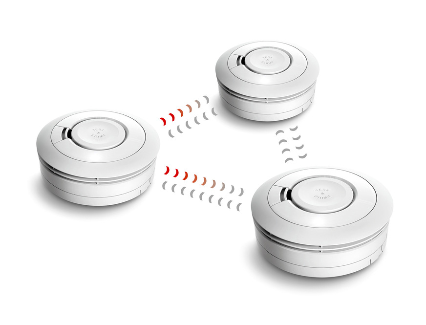 Ei Electronics: Funk-Rauchwarnmelder mit integrierter Funkplatine.