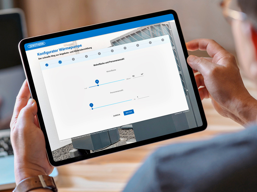Zewotherm: Wärmepumpen-Konfigurator.