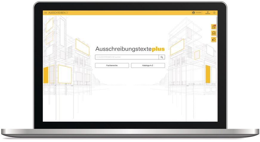 Bild 2 Ausschreiben.de: Bauproduktdaten finden, auswählen und nutzen.